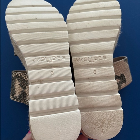 J/Slides NYC Snake Print Platform Sandals - Picture 5 of 5